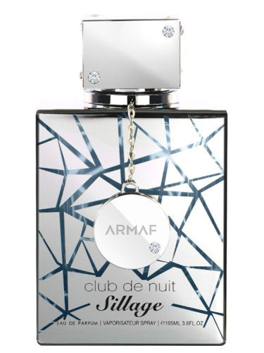 Armaf Club de Nuit Sillage 105ml Eau de Parfum silver bottle, front