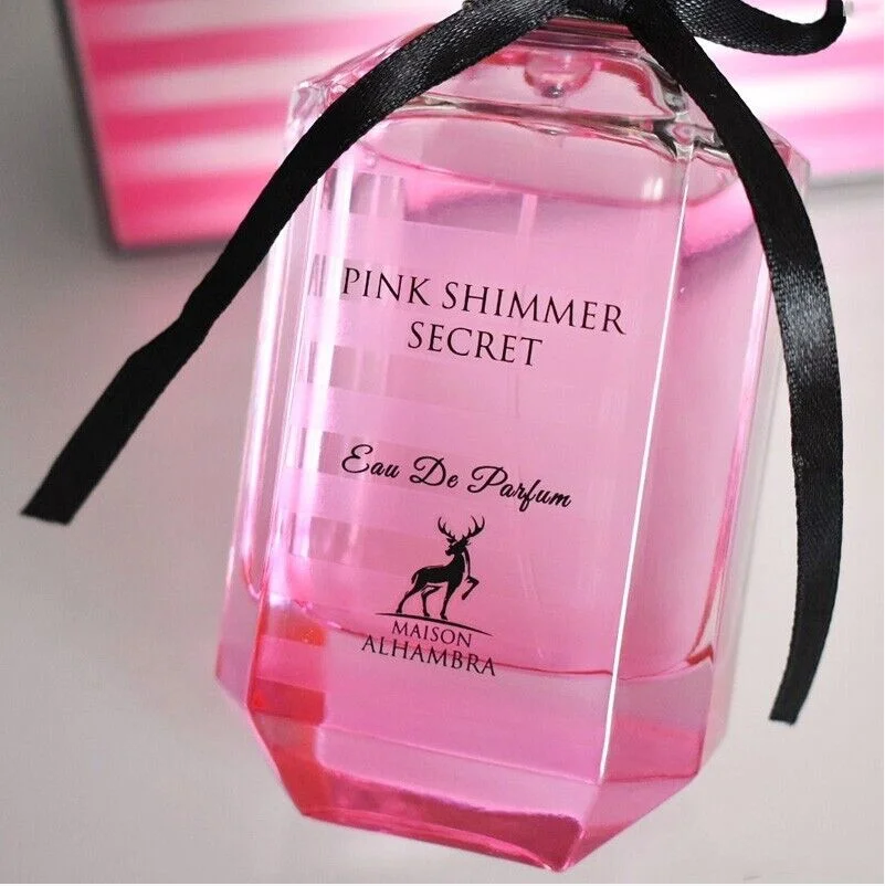 Pink Shimmer Secret Maison Alhambra Eau de Parfum - Arabic Perfume for Women 100ml 3.4oz
